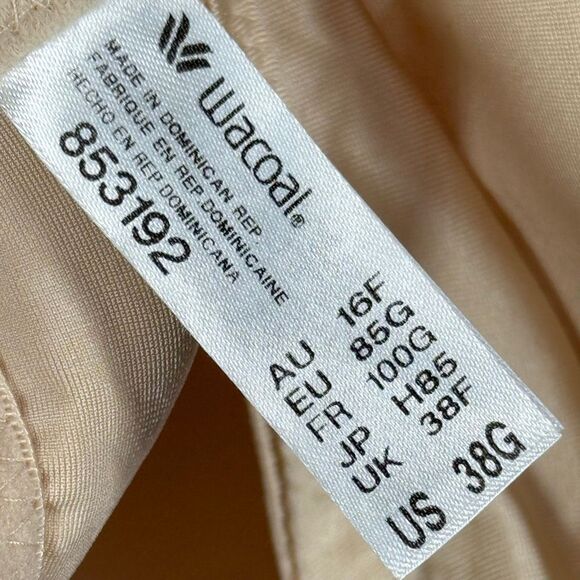 Wacoal Basic Beauty Spacer Underwire T-Shirt Bra 853192 size 38G NWOT - Picture 8 of 9